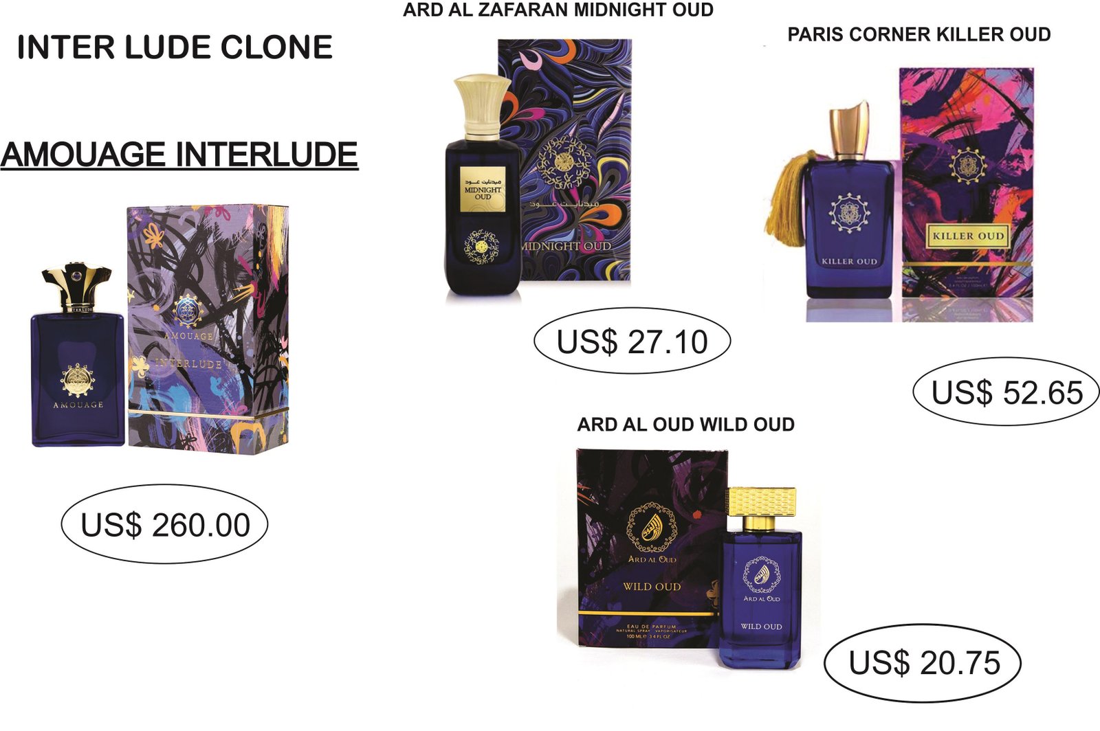 clone-amouage-interlude-ard-al-zafran-midnight-oud-paris-corner-killer-oud-ard-al-oud-wild-oud